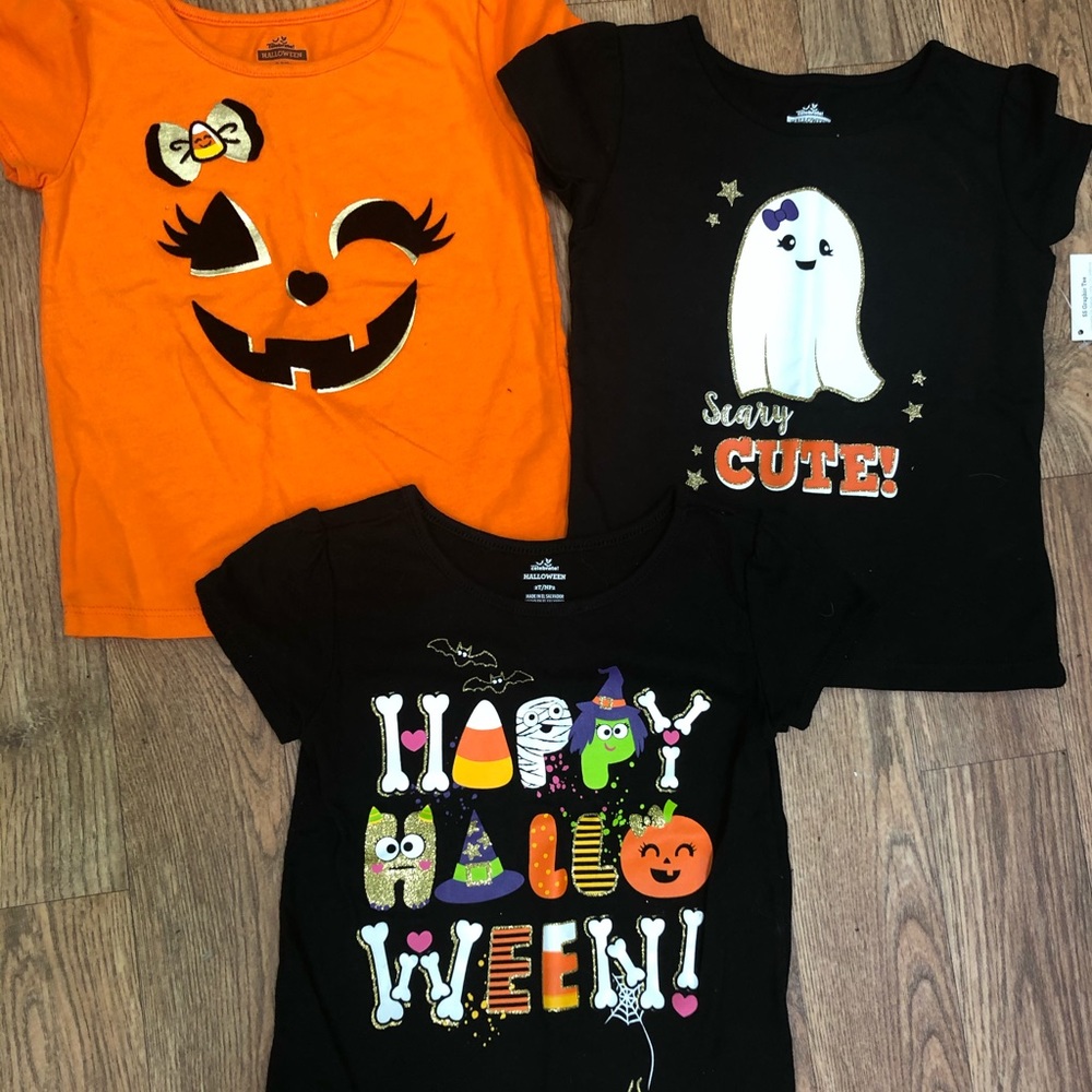 Girls 2T Halloween T-shirt bundle